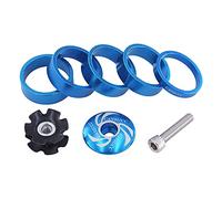Tapa superior de los auriculares para bicicletas, Tapa de dirección for bicicleta, juego de juntas for vástago de horquilla delantera de bicicleta, espaciador de dirección de 1/8 de pulgada con tapa s
