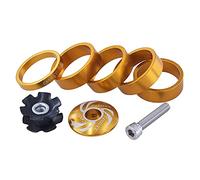 Tapa superior de los auriculares para bicicletas, Tapa de dirección for bicicleta, juego de juntas for vástago de horquilla delantera de bicicleta, espaciador de dirección de 1/8 de pulgada con tapa s