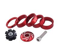 Tapa superior de los auriculares para bicicletas, Tapa de dirección for bicicleta, juego de juntas for vástago de horquilla delantera de bicicleta, espaciador de dirección de 1/8 de pulgada con tapa s
