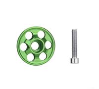 Tapa superior de vástago de bicicleta para horquillas de 28,6 mm hecha de aleación de aluminio para un rendimiento fiable y atractivo visual (verde)