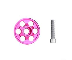 Tapa superior de vástago de bicicleta para horquillas de 28,6 mm hecha de aleación de aluminio para un rendimiento fiable y atractivo visual (rosa)