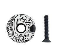 Tapa superior para vástago de bicicleta, tapa superior de aluminio para auriculares y perno, cubierta de tubo de horquilla, accesorios de modificación de bicicleta