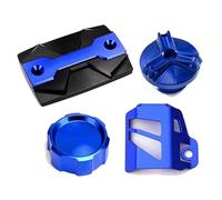 Tapa tanque combustible motocicleta Tapa Llenado Aceite Depósito Líquido Freno Delantero Trasero Motocicleta Para Yamaha MT07 MT-07 MT 07 FZ07 2015-2025 2024 2023 2022(4 pcs-Blue)