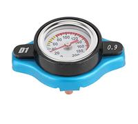 Tapa termostática Universal para radiador, cubierta de tanque de agua, medidor de temperatura a prueba de fugas para motor de coche, oscuro y negro (Cabeza pequeña 0,9bar)