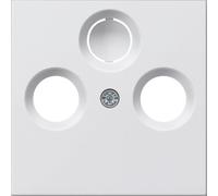 Tapa toma de antena coaxial System 55 blanco puro 4010337009504