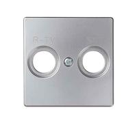 Tapa toma r-TV + SAT aluminio Simon 82 - 82097-33