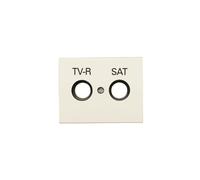 TAPA TOMA TV-R/SAT S.OLAS BLANCO JAZMIN