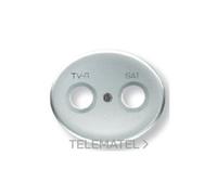 TAPA TOMA TV-R/SAT TACTO GRIS PERLA