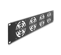 Tapa trasera Delock 67416 con 4 ventiladores integrados para rack 19" 2U metal gris oscuro