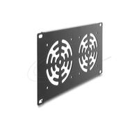Tapa trasera Delock 67433 con ventiladores integrados para rack 10" 3U metal gris oscuro
