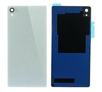 Tapa Trasera para Sony Xperia Z3, Cristal Trasero Cubierta BATERIA, Color Blanco