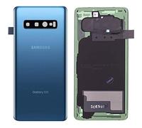 Tapa trasera trasera trasera trasera trasera de cristal para Samsung Galaxy S10 Plus S10+ azul con logotipo y herramientas