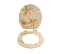 Tapa Vater Amortiguada Asiento de inodoro con núcleo madera MDF y cierre, diseños multicolor, un elemento esencial for el baño estilo (paquete 1) para Baño(Color01)