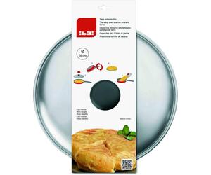 Tapa volteadora de tortillas Ibili 26 cm acero inoxidable pomo baquelita con receta