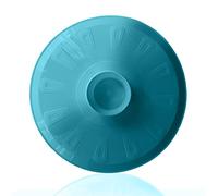 Tapa volteatortillas 26cm, tapa para sartén y para voltear tortilla de patatas, giratortillas de plastico para microondas, frigorífico, congelador, lavavajillas, tapa girar tortilla (25.5, Azul)