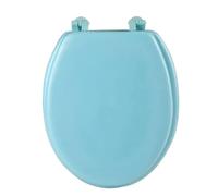 Tapa Wc Asiento de inodoro redondo cierre, cómodo cojín, funda repuesto for baño, asientos for inodoros estándar BañO(Blue UO type)