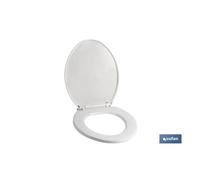 Cofan Tapa WC | Medidas 41.9 x 34.7 cm | Fabricada en Polipropileno Blanco