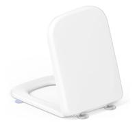 Tapa Wc Forma Cuadrado,YEAUPE PRO Asiento de inodoro cuadrado con cierre suave y liberación rápida para una fácil limpieza,universal para inodoros de forma cuadrada,46,1 * 35,1 * 5,3CM