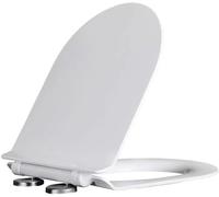 Tapa WC Forma D Baño Asiento De Inodoro Con Cierre Suave Inicio,Urea-Formaldehído, Tapas De Water Bidet Toilet Seat Tapa De Inodoro Asiento De Inodoro, Fácil De Instalar,Resistente Y Duradero C