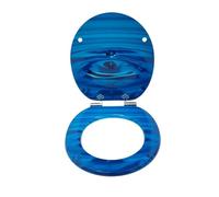 Tapa Wc Universal Asiento de inodoro con núcleo de madera MDF y cierre, con diseños multicolor, un elemento esencial for el baño con estilo (paquete de 1)(Color04)