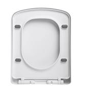 Tapa Wc Universal Asiento de inodoro cuadrado con cierre y un botón for una fácil instalación orificios fijación superiores bisagra ajustable