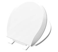 Tapa Wc Universal Asiento de inodoro redondo de cierre de 16,5'' Tapa de inodoro de cierre lento Silencioso Sin golpes Fácil instalación y liberación