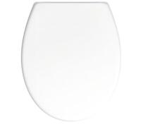 Tapa WC Universal Forma O, Blanco, Sin liberación lenta, Asiento de inodoro (Z)