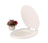Tapa Wc Universal Toilet Seat Lightweight Soft Cover Waterproof Pad Removable Household Universal Bidet(WHITE,O type)