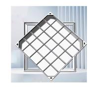 Tapa y Base empotradas para Tanque séptico. Marco de Tapa de alcantarilla Duradero para Uso Exterior en aceras y pavimentos de Bloques.
