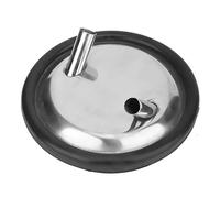Tapa y Junta de Cubo de Leche de Acero Inoxidable, Accesorio Duradero para máquina de ordeño con Dos Aberturas para cría de Vacas, ovejas y Cabras, 8 Pulgadas de diámetro