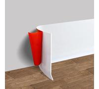 Tapacantos Easy Bend,Rodapié de cocina,Moldura de esquina autoadhesiva,Rodapié de PVC suave de 5 m x 8 cm,impermeable, flexible, base de pared para mejoras del hogar,Longitud personalizable