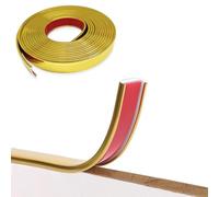Tapacantos para Muebles en Forma de U, 5M de Tapacantos Flexible Autoadhesivo, Tapacantos Autoadhesivo, Tapacantos DIY para Mesas, Armarios, Restauracion de Muebles (18mm, Dorado)