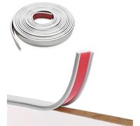 Tapacantos para Muebles en Forma de U, 5M de Tapacantos Flexible Autoadhesivo, Tapacantos Autoadhesivo, Tapacantos DIY para Mesas, Armarios, Restauracion de Muebles (20mm,Plata)