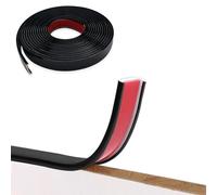 Tapacantos para Muebles en Forma de U, 5M de Tapacantos Flexible Autoadhesivo, Tapacantos Autoadhesivo, Tapacantos DIY para Mesas, Armarios, Restauracion de Muebles (20mm,Negro)