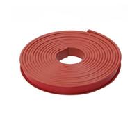 Tapacantos Tiras de borde gabinete madera en forma U 5M, tiras sellado suave for muebles autoadhesivas para muebles(Brown,28mm)