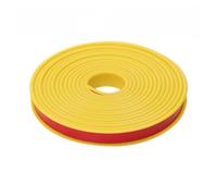 Tapacantos Tiras de borde gabinete madera en forma U 5M, tiras sellado suave for muebles autoadhesivas para muebles(Yellow,28mm)