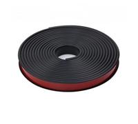 Tapacantos Tiras de borde gabinete madera en forma U 5M, tiras sellado suave for muebles autoadhesivas para muebles(Black,28mm)