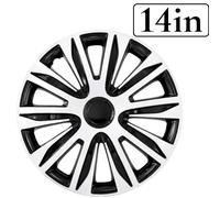 Tapacubo Individual Para Coche 14/15/16 Pulgadas, Embellecedor De Rueda Negro Y Plata Con Aro Metálico, Cubierta Decorativa Para Llantas De Acero, Diseño Deportivo, Fácil Instalación