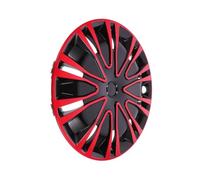 Tapacubos 1 tapacubos de 15 Pulgadas Color Rojo Negro para Rueda de Coche Conjunto tapacubos