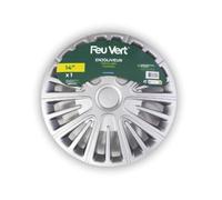 Tapacubos 14" Feu Vert Motion: 1 Unidad, Llantas de Acero, Doble Capa plata
