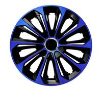 Tapacubos 15 pulgadas NRM Extra Strong Juego 4 Piezas Azul Negro Universal
