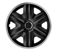 Tapacubos 16 " Juego de 4 Tapacubos Universal FAST LUX Negro Rojo Rosa Azul Gris