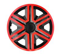 Tapacubos 16 pulgadas NRM Action doble color rojo negro 4 piezas
