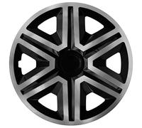 NRM Tapacubos Action Cubiertas para Ruedas de Coche, 4 Piezas, 15 Pulgadas Grafito-Negro