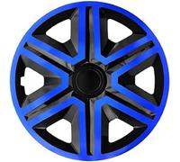 Tapacubos Action Negro/Azul, 15 Pulgadas, Juego de 4 Unidades