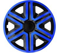 Tapacubos Action Negro/Azul, 16 Pulgadas, Juego de 4 Unidades