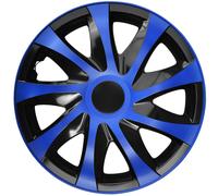 NRM ko249 Tapacubos Draco CS, Negro/Azul, 13 Pulgadas, Juego de 4