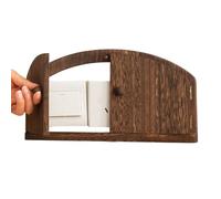 Tapacubos de pared - Decorativo de madera rústica sin perforación, decorativos | para casa, dormitorio, salón, apartamento, dormitorio, oficina, escuela, protección animal