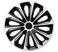 Tapacubos Extra Strong Negro/Blanco, 15 Pulgadas, Juego de 4 Unidades