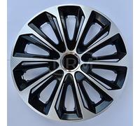 Tapacubos Extra Strong Negro/Plata, 14 Pulgadas, Juego de 4 Unidades